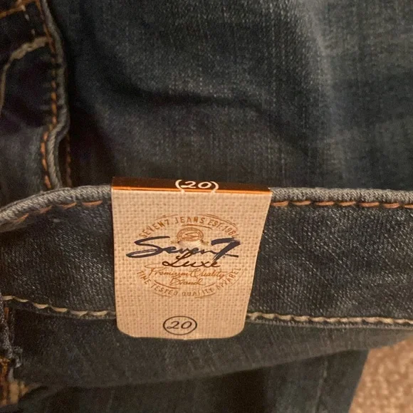 Seven 7 luxe cropped NWT jeans size 20 - Picture 6 of 11
